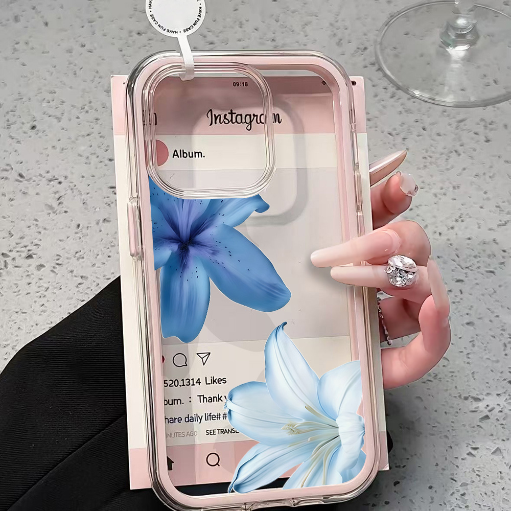 Blue Lily Flower Clear Phone C - đánh giá và giá Plants X