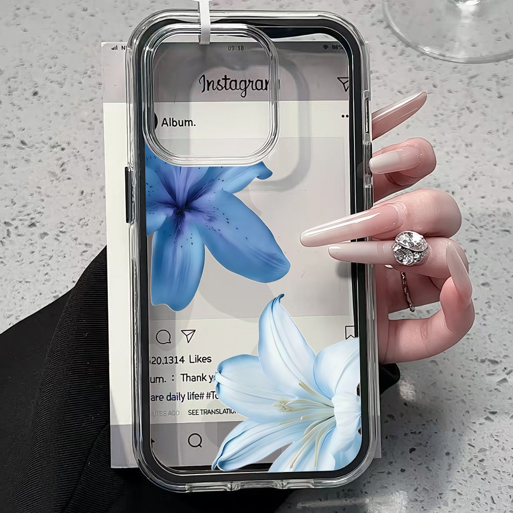 Blue Lily Flower Clear Phone C - đánh giá và giá Plants X