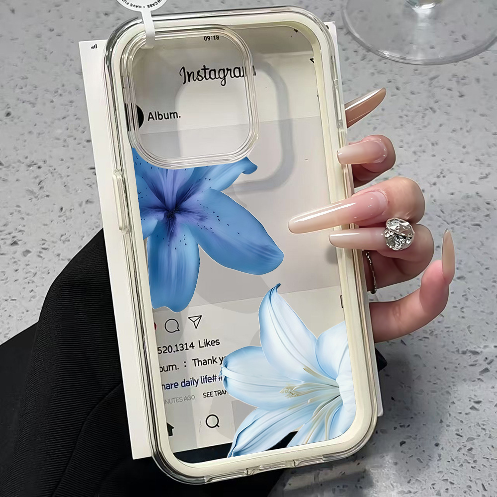 Blue Lily Flower Clear Phone C - đánh giá và giá Plants X