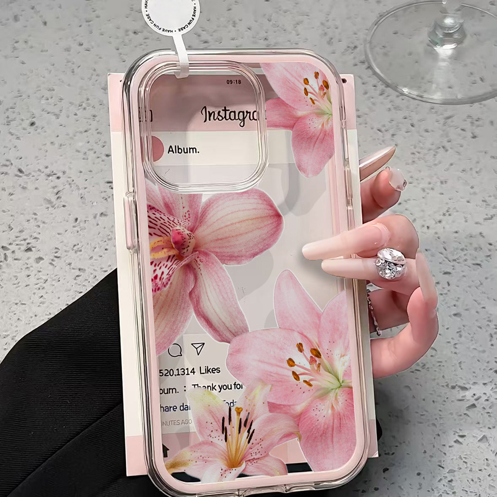 Pink Lily Flower Clear Phone C - đánh giá và giá Plants X