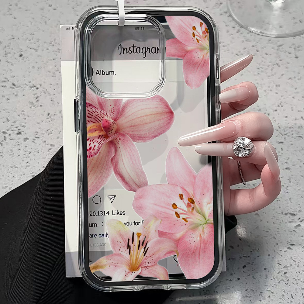 Pink Lily Flower Clear Phone C - đánh giá và giá Plants X