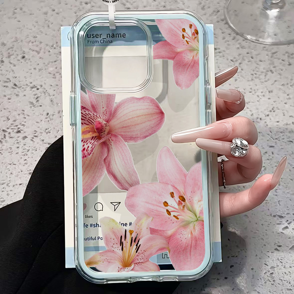Pink Lily Flower Clear Phone C - đánh giá và giá Plants X