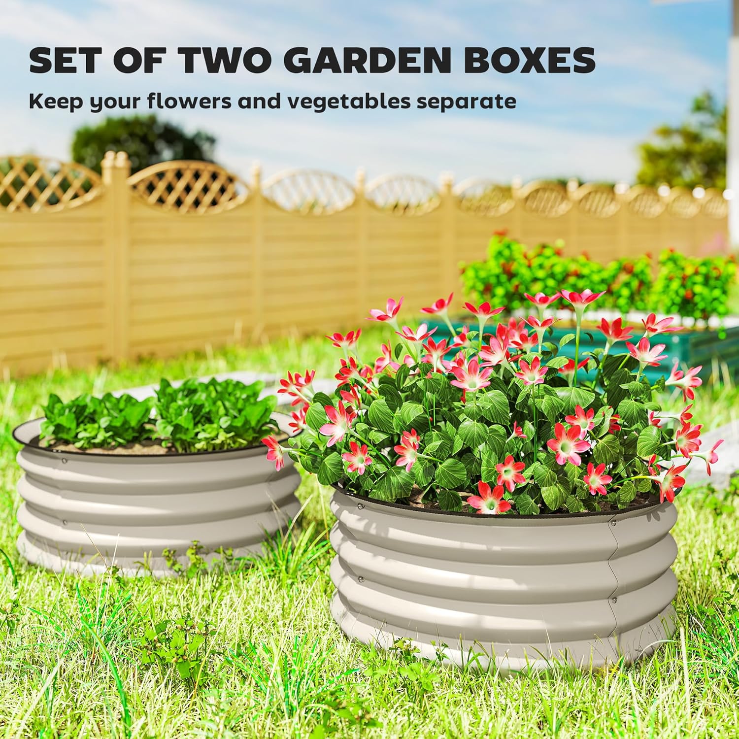 Galvanized Raised Garden Bed S - đánh giá và giá Plants X